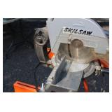 Skill Saw with Port A Mate Rolling Stand & Blades