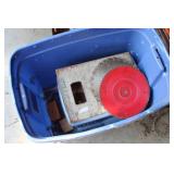 Skill Saw with Port A Mate Rolling Stand & Blades