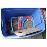 Skill Saw with Port A Mate Rolling Stand & Blades
