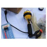Lot of Funnels, Auto repair light, digital thermometer and more