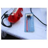 Lot of Funnels, Auto repair light, digital thermometer and more