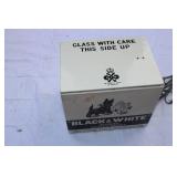 Vintage Black & White Blended Scotch Whiskey Mechanical Scottie/terrier display