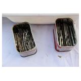 Large Collection of Drill Bits, Sears Electric Screwdriver and screwdriver bits