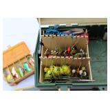 Loaded Vintage Plano Fishing Tackle Box