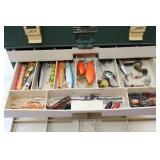 Loaded Vintage Plano Fishing Tackle Box