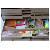 Loaded Vintage Plano Fishing Tackle Box