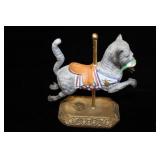 Collection of 4 Willits Designs Limited Edition Carousel Horses and Cat