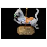Collection of 4 Willits Designs Limited Edition Carousel Horses and Cat