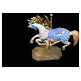 Collection of 4 Willits Designs Limited Edition Carousel Horses and Cat
