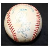 1994 Minnesota Twins Autographed Baseball Puckett Winfield Tom Kelly Kent Hrbek & More Budig American League Baseball