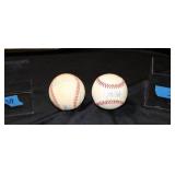 Bert Blyleven, Jeff Reboulet Signed American League Baseballs