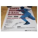 Kirby Puckett 8 Ball Tournament Poster Signed by Hall of Famer Tony Oliva Historical item! 1996