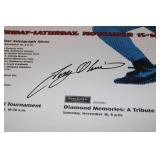 Kirby Puckett 8 Ball Tournament Poster Signed by Hall of Famer Tony Oliva Historical item! 1996