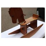 Handcrafted Wooden Child’s Rocking Horse – 36" x 29" – Classic Design