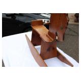 Handcrafted Wooden Child’s Rocking Horse – 36" x 29" – Classic Design