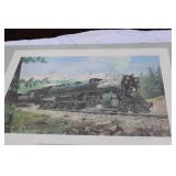 Large Great Northern Collection Railroad Dishes, paper Collectibles prints, maps and more