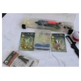 Flambeau Tackle box with Fishing gear Lures and Reels