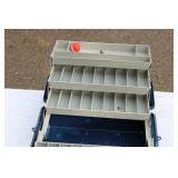 Flambeau Tackle box with Fishing gear Lures and Reels