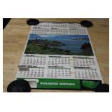 Auction Title: Large Railroad Calendar & Print Collection – Great Northern, Burlington Northern, Northern Pacific – 1970s–1990s