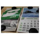 Auction Title: Large Railroad Calendar & Print Collection – Great Northern, Burlington Northern, Northern Pacific – 1970s–1990s