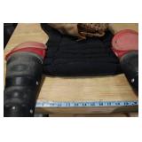 Baseball Catcher Full Sized Art piece - Carlton Fisk Glove has mask Chest protector and Shingaurds