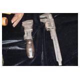 LOT OF 3 vintage MONKEY WRENCHES – INCLUDES DEWALT BAG, TAPE MEASURE & HEX KEY SET – READY TO WORK!
