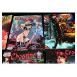 CHASTITY: LUST FOR LIFE COMIC LOT – ISSUES #1, #2, #3 + 5 MORE – CHAOTIC DARK HEROINE – GRAPHIC NOVEL STYLE