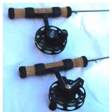 Ice Fishing Rod & Reel Combo Lot – 2 Black Betty Setups + 2 Dave Genz Combos & Cabelas Case