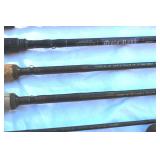 Lot of 5 Fishing Rods & 3 Reels – Mojo Bass, St. Croix, Shimano, Abu Garcia
