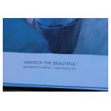 “America the Beautiful” Signed Print – Herb Brooks, Jerome Ryan – Limited Edition #101/1000 1980 Olympic Gold Medal