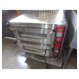 Avantco Dual Pizza Oven 28"x24"x26" Slot Openings 18"x18"