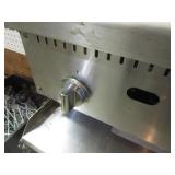 Cook Rite Gas Griddle on SS Rolling Table 48"x29"x38"