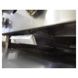 Cook Rite Gas Griddle on SS Rolling Table 48"x29"x38"