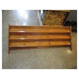 Wood Shelf 61"x20"x17"