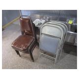 (3) Chairs & (3) Folding Chairs