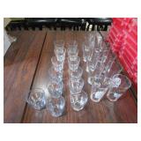 (10) 6" Beer Glasses & (13) 3 1/2" Drink Glasses