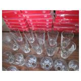 (10) 6" Beer Glasses & (13) 3 1/2" Drink Glasses