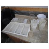 Silverware Trays & Cups, Mixed Drink Garnishment Tray, Vases