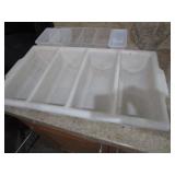 Silverware Trays & Cups, Mixed Drink Garnishment Tray, Vases