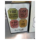 (7) 8oz Sweet Haven Mixed Drink Tonic (4) Lemon Basil & Lavender (1) Spiced Cherry & Orange (1) Ginger Lime & Peppercorn (1) Blueberry Mint & Black Tea