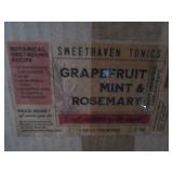 (1) Case Sweet Haven Mixed Drink Tonic Grapefruit Mint & Rosemary