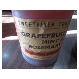 2gal Sweet Haven Mixed Drink Tonic 1gal Grapefruit Mint & Rosemary 1gal Ginger Lime & Peppercorn