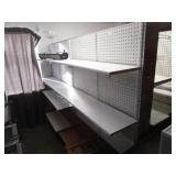 (2) Sections Double Sided Gondola Retail Shelving 8