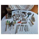 Mixed Tool Lot including Campbell Hausfeld Air Chisel, Various Drill Bits, Sockets and Hand Tools