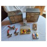 Mixed Hardware and Tool Accessories including Assorted Drawers, Pico Connector Assortment, and Drill Screws