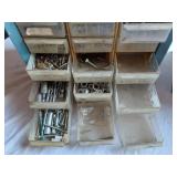Mixed Hardware and Tool Accessories including Assorted Drawers, Pico Connector Assortment, and Drill Screws