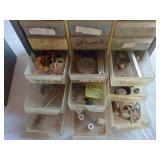 Mixed Hardware and Tool Accessories including Assorted Drawers, Pico Connector Assortment, and Drill Screws