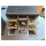 Mixed Hardware and Tool Accessories including Assorted Drawers, Pico Connector Assortment, and Drill Screws
