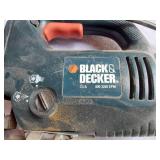 Black & Decker Jigsaw, Black & Decker 1/2" Drill, and Wards 1/4" Electric Drill