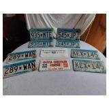 Lot of Minnesota License Plates